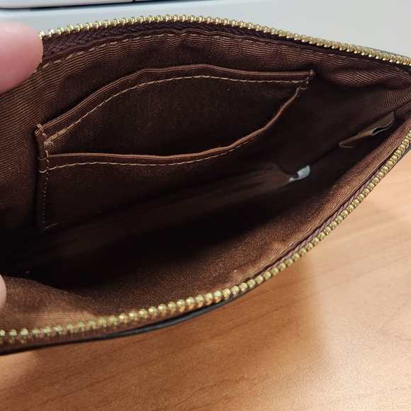 Coach Brown Wristlet Clutch - Picture 5 of 7